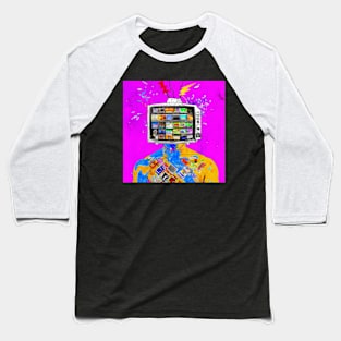 Tv Head Baseball T-Shirt